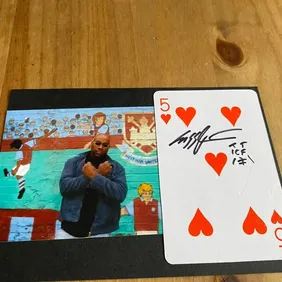 Cass Pennant signed autograph casino card Westham United ICF