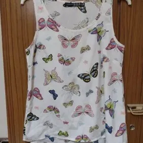 Butterfly Cami Top Size 10 Never worn silky feel