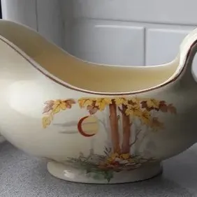 Wilkinson 'Honeyglaze' Gravy / Sauce Boat, 1930s, retro, vintage, shabby chic