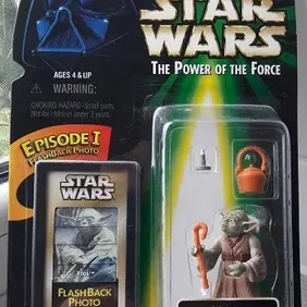 STAR WARS: Yoda w/ Boiling Pot, Candle & Gimer Stick, Sealed, Flashback, 1998