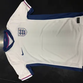 Men's White England Home Football Shirt Small