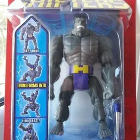 SPIDERMAN: SHAPE SHIFTERS: GREY HULK transforms into DINO BEAST, ToyBiz, 2003