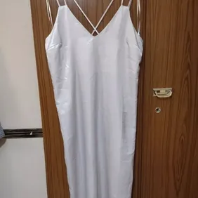 Miss Selfridge  Satin Dress Size 12. Lovely dress nice material comes to about just below the knees 