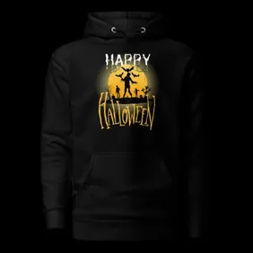 Spooky Halloween Hoodie - Unisex, Ghostly Comfort with Pockets