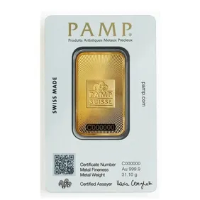 1oz Gold Bar PAMP Suisse Minted
