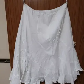 White New Look Knee Length Skirt Size 12 White New Look Knee Length Skirt Size 12. Worn a few times 