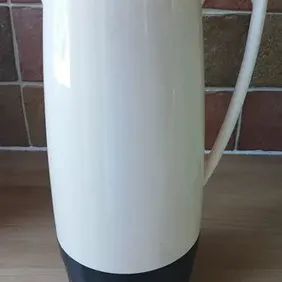 Isovac Mayfair Vacuum Jug (Flask), Cream, Boxed, 1970s, vintage, retro