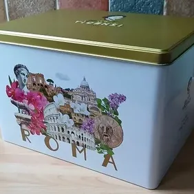 Italian Fine Pastry/Biscuit Tin, 'Roma' Matilde Vincenzi, Empty