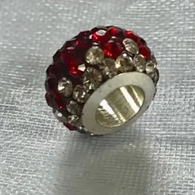 Stunning Red Sparkle charm comes in a cute velvet pouch for Pandora bracelet 