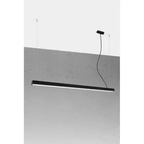 Aluminium Ceiling Pendant Light Pinne 150CM in Black