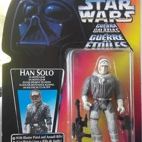 Star Wars: Han Solo in Hoth Gear, Red Card, Tri-Logo, Unopened, 1996