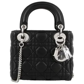 Bag Womens Lady Dior Black Small