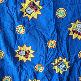 Vintage Thomas & friends curtains 63" W & 53" D. 