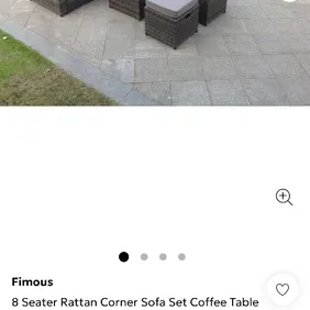 Luxurious 8-Seater Corner Sofa Set with Glass Coffee Table & Footstools - Brand New