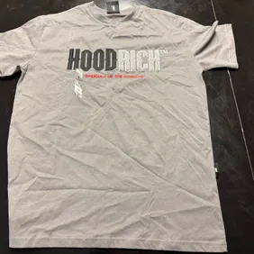 Hoodrich Men's Grey T-Shirt Size S