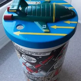 PIZZA HUT: THUNDERBIRDS CUP TOPPER with CUP, 1993