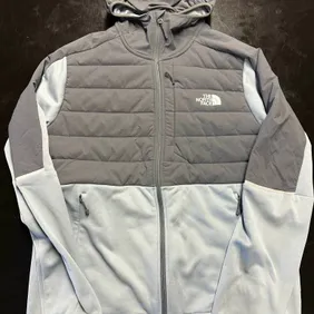 The North Face fleeced hoodie in size large