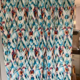 Zara wide legged casual trousers multicolour with fleck of gold metallic running through them. Large