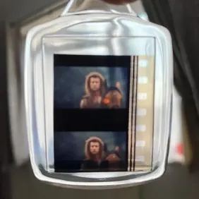 Braveheart Mel Gibson movie key ring film cell 35mm