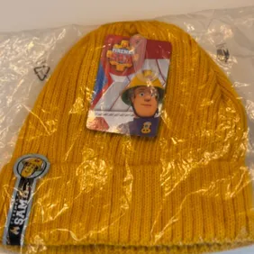 Authentic Fireman Sam Kids Costume Hat - Firefighter Role Play Accessory