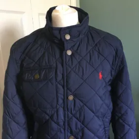 Polo Ralph Lauren Blue Quilted Lightweight Jacket.