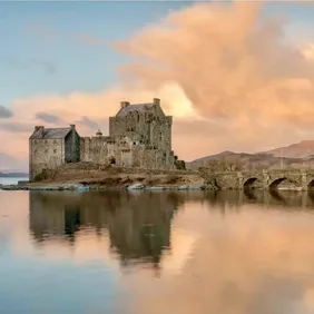 Eilean Donan Castle Scotland - Photographic Print Greetings Card