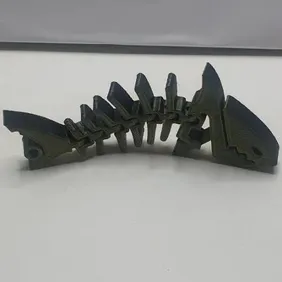 Bite into Style with Gold & Black SHARK Keychain