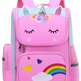 unicorn kids school backbag Spine protector to reduce the burden for girls