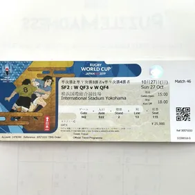 Official 2019 Rugby World Cup SF2 Ticket – Wales v SA – Blue 115