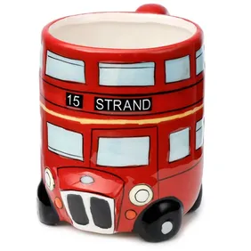 Iconic London Routemaster Bus Shaped Ceramic Mug, 460ml - Unique Novelty Gift