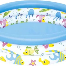 Children Ocean Themed Paddling Pool Inflatable Garden Outside Swimming Easy Set Up