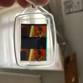 Oceans Thirteen starring Brad Pitt movie key ring film cell 35mm