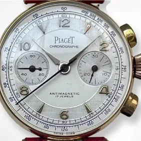 Luxury Piaget 18K Gold Chronograph Watch - Timeless Elegance