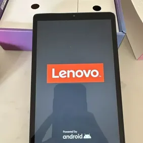 This Lenovo tablet, model TB-8505F, boasts an 8 inch screen size and runs on the Android operating s