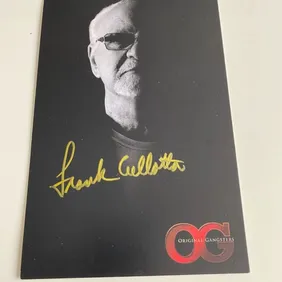 Frank Callutta CASINO signed autograph original gangster card 8 1/2 x 5 1/2