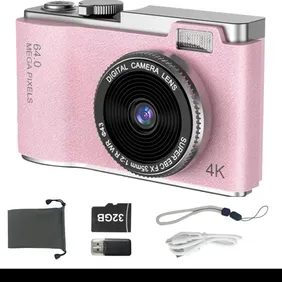 Kids Camera, 1080P HD 2.4 Inch Screen Kids Digital Camera with 32GB Card, 20MP