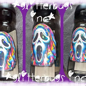 Quench Your Thirst with a Spectral Sip - Ghost Face Holographic Bottle!