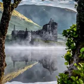 Kilchurn Castle Scotland - Photographic Print Greetings card