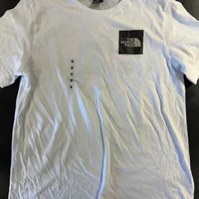 The North Face White logo shirt