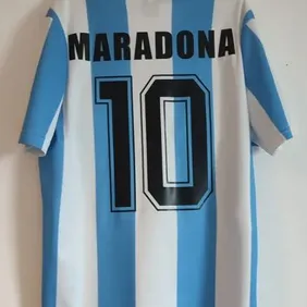 Relive Football Glory: New Maradona Argentina Jersey with Tags