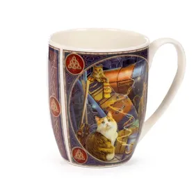 Lisa Parker Witchwood Express Cats Porcelain Mug - Microwave & Dishwasher Safe