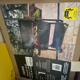 Black charcoal grill BBQ drum . Fresh in box with tags and manual inside. The price is £200
