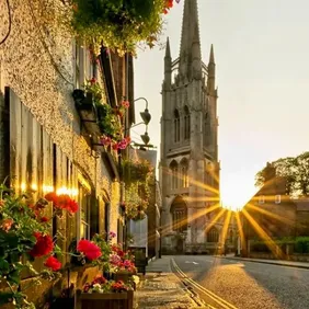 St James Church Louth Lincs - Photographic Print Greetings Card