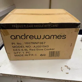 Andrew James Red 6.5L Slow Cooker