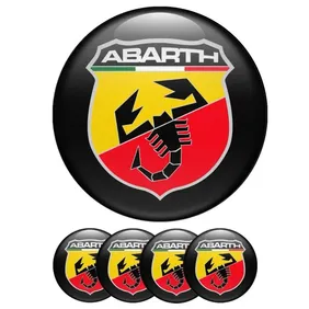 Unleash Italian Style on Wheels! NEW Fiat Abarth Hub Cap Set