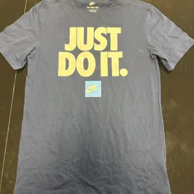 Nike Just Do It Blue Tshirt Small