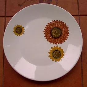 J&G Meakin 'Palma' 7" Side Plate, retro, vintage, mid century