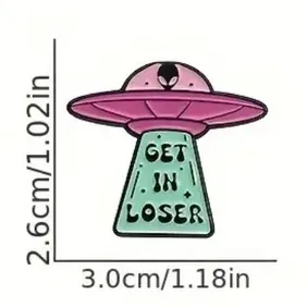 Pin Badge 015 - UFO Loser