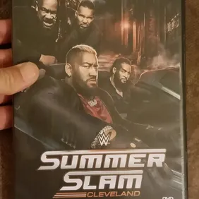 WWE summerslam 2024 on dvd with custom cover.