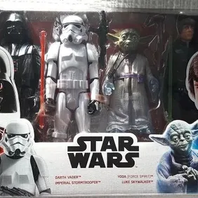 STAR WARS: VADER, YODA, LUKE, STORMTROOPER 12" pack, Unopened, 2018